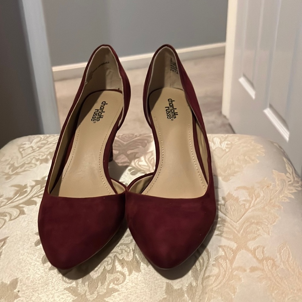 Velvet high heels; wore only once